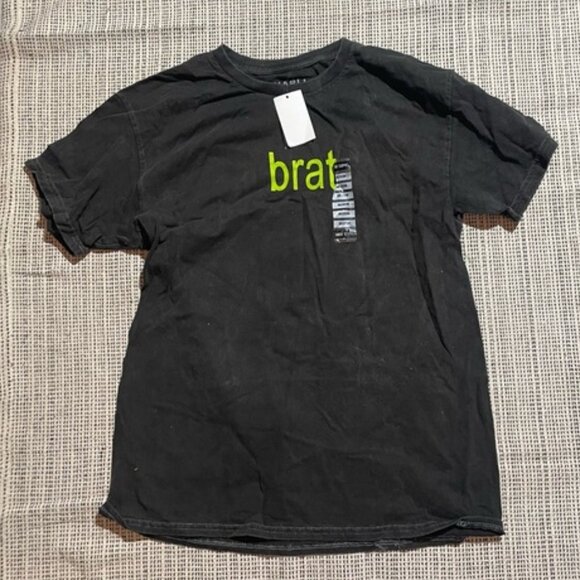 CHARLI XCX Men's Brat Double-Sided Dark Wash T-Shirt Size M - Picture 3 of 6